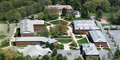 Aerial photo of the Bedford campus.