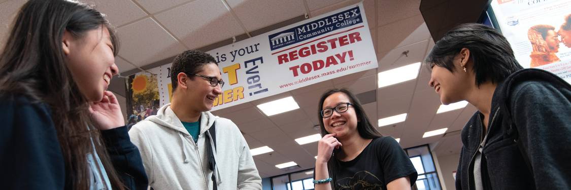 Students Discussing Registration