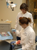 Photo of students in the Dental Clinic