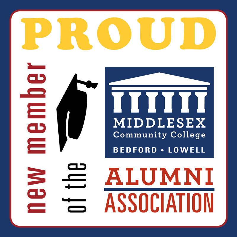 Proud New Member of the MCC Alumni Association - Social Media Graphic