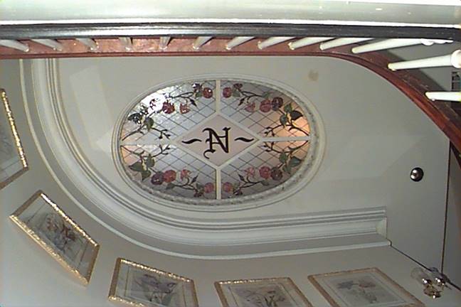 Photo of the skylight in the Nesmith House