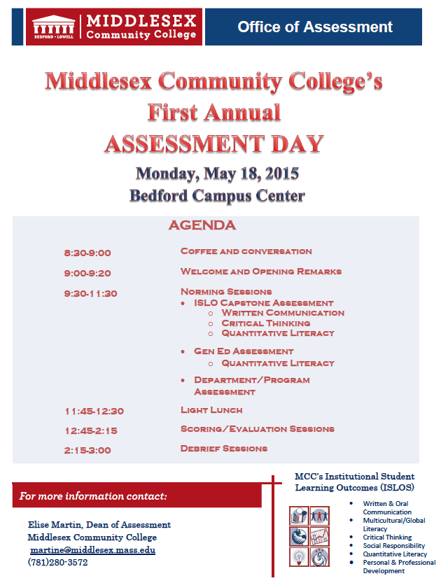 Assessment Day Agenda